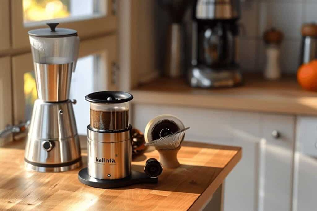 Meilleurs accessoires pour café : moulin à café manuel Kalita et filtres pour une expérience slow coffee