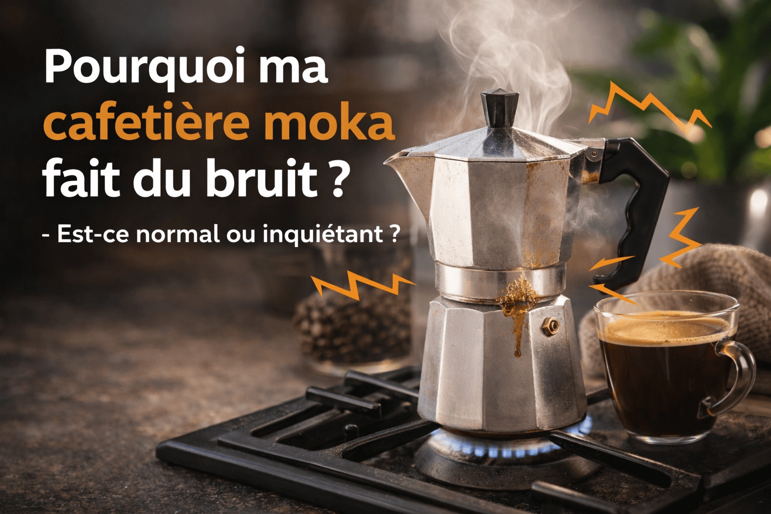 Pourquoi ma cafetière moka fait du bruit ? Est-ce normal ou inquiétant ?